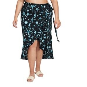 New women’s summer starfish wrap skirt size XL